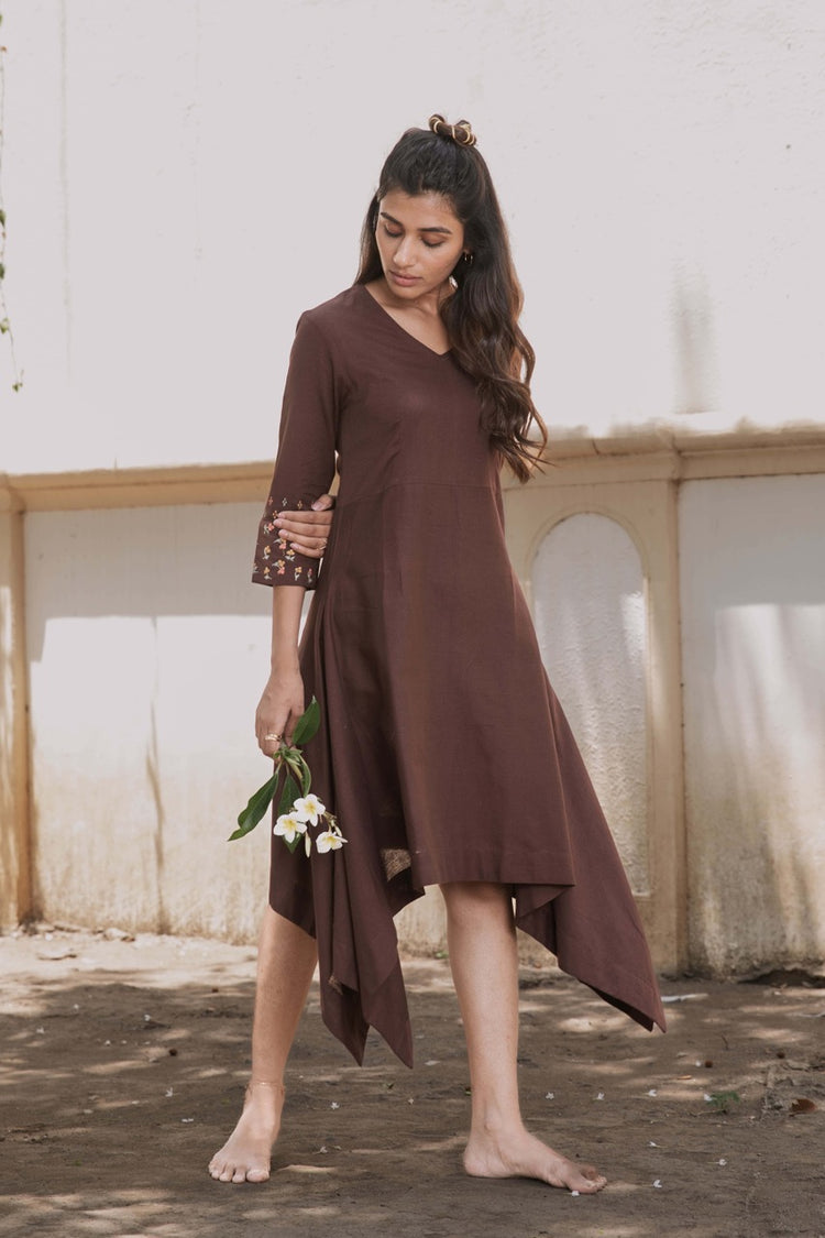 Cinnamon Fern - Asymmetrical Dress